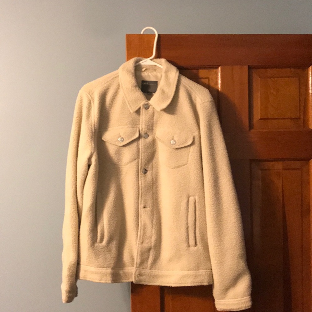 Men’s Beige Sherpa Jacket